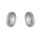 Rear Coated Disc Brake Rotors Pair For 2010-2013 Land Rover Range Sport Supercharged KG-100642