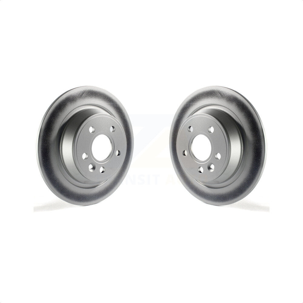 Rear Coated Disc Brake Rotors Pair For 2012-2015 Land Rover Range Evoque KG-100645