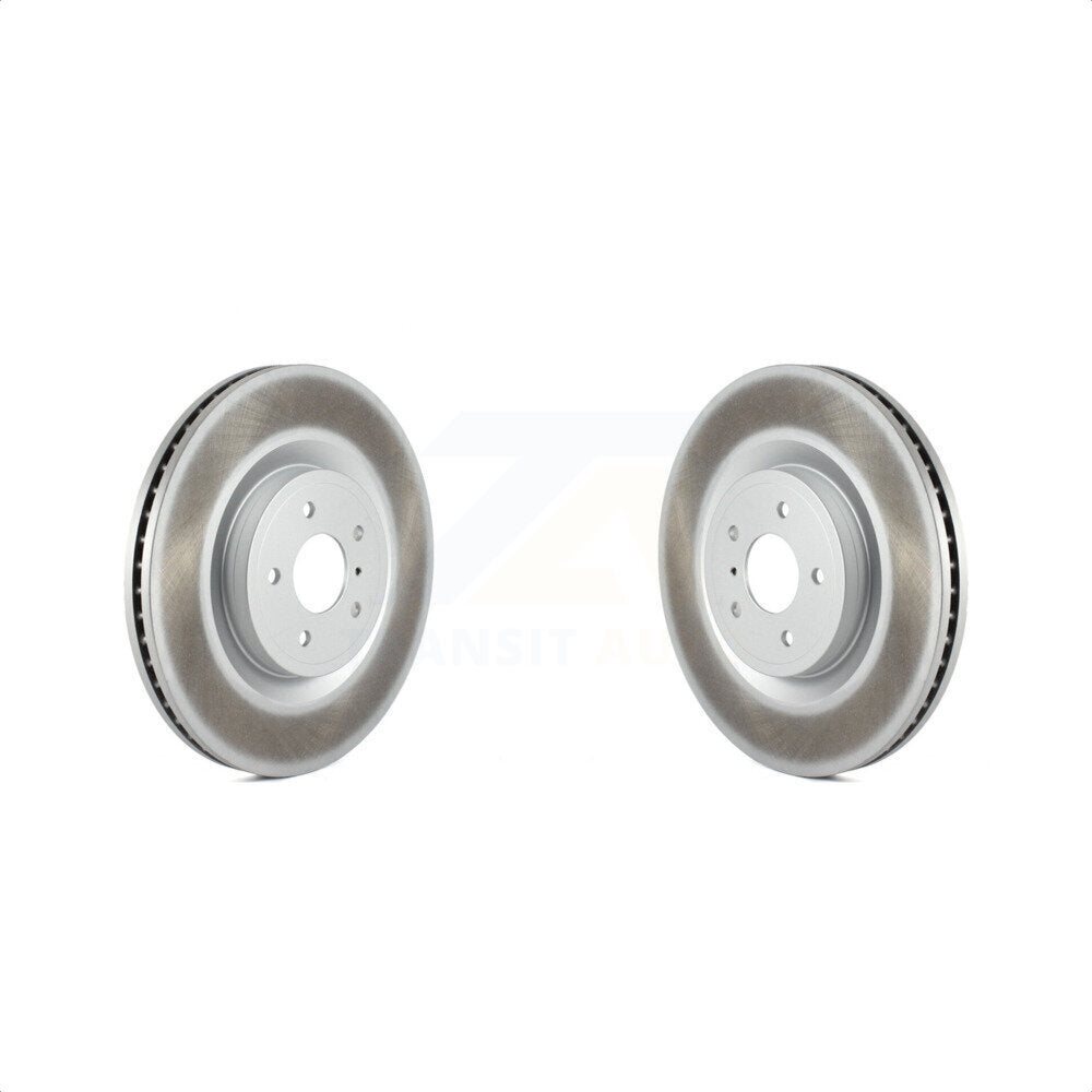 Rear Coated Disc Brake Rotors Pair For 2012-2021 Nissan NV2500 NV3500 NV1500 KG-100649