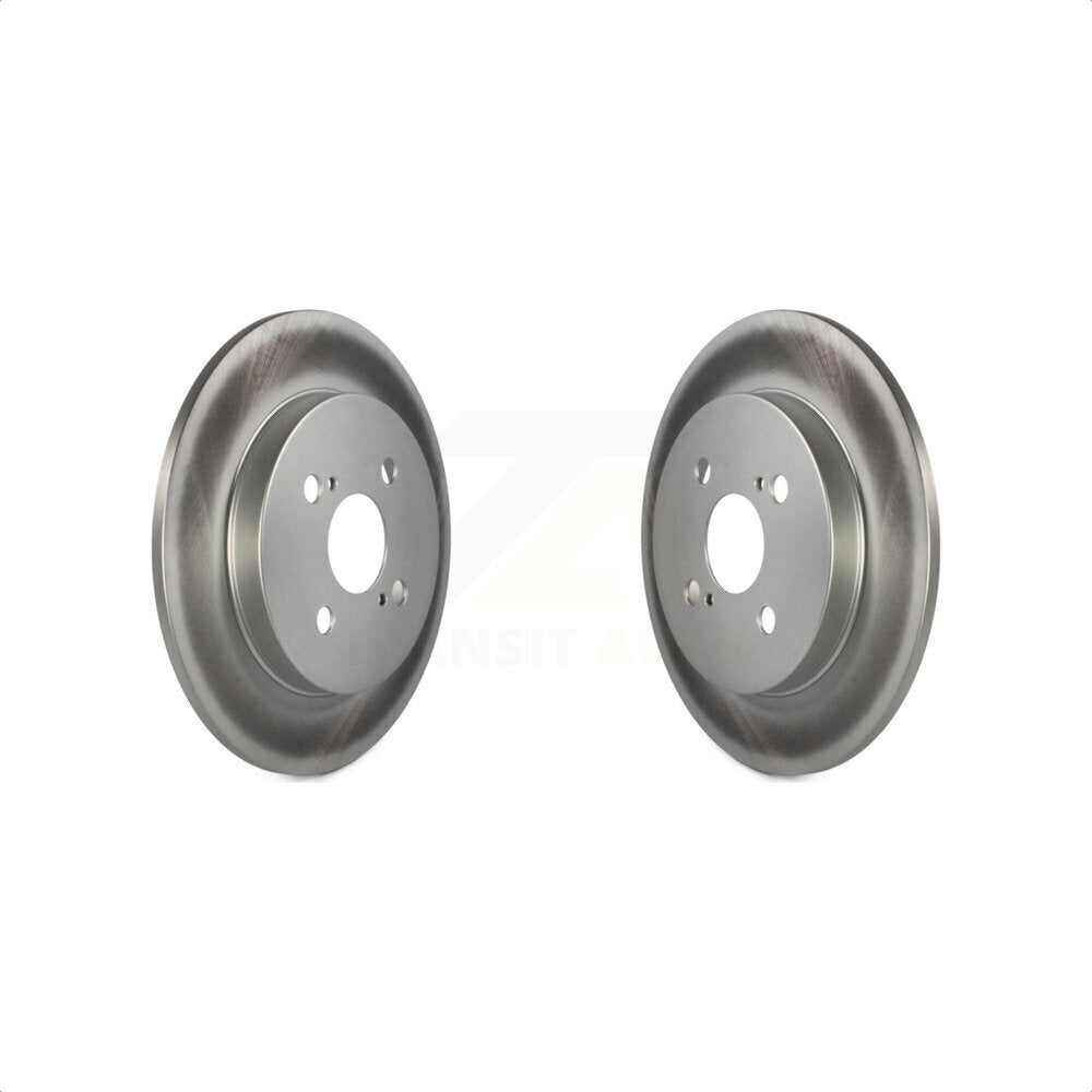 Rear Coated Disc Brake Rotors Pair For 2012-2018 Toyota Yaris KG-100652