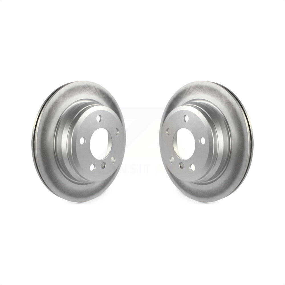 Rear Coated Disc Brake Rotors Pair For BMW 328i xDrive 320i 330i 428i 430i Gran Coupe GT 328d 330e KG-100662