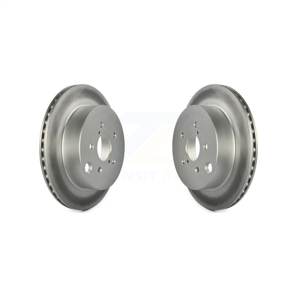 Rear Coated Disc Brake Rotors Pair For 2014-2018 Subaru Forester 2.0L KG-100666