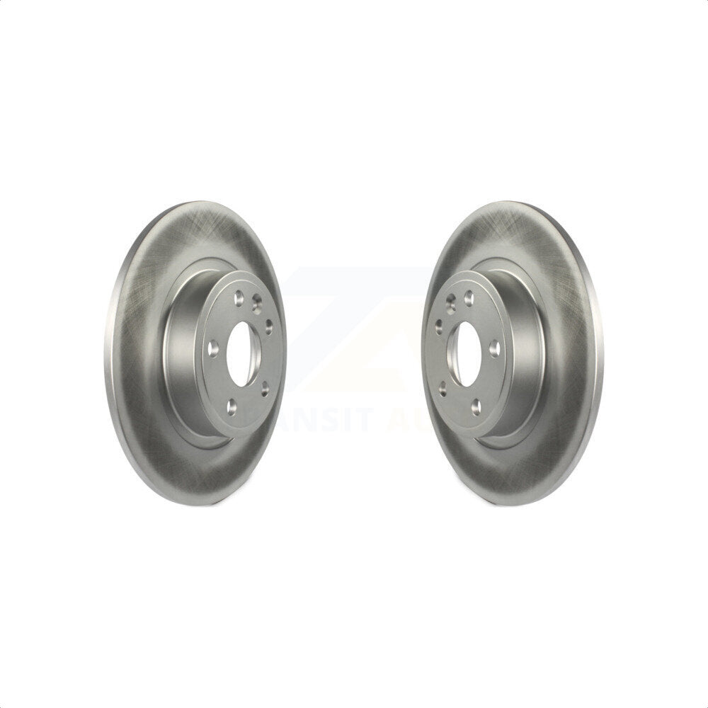 Rear Coated Disc Brake Rotors Pair For Land Rover Discovery Sport Jaguar E-Pace KG-100668
