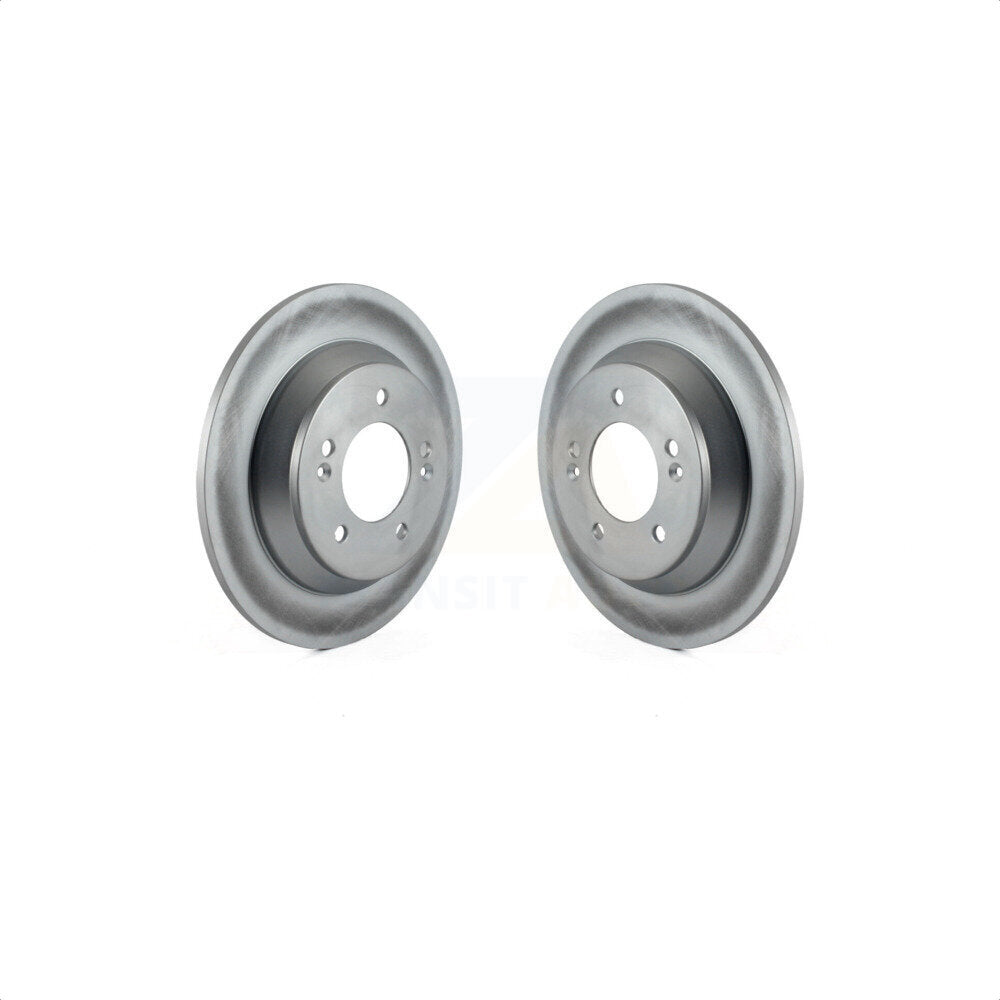 Rear Coated Disc Brake Rotors Pair For 2014-2017 Kia Rondo KG-100683
