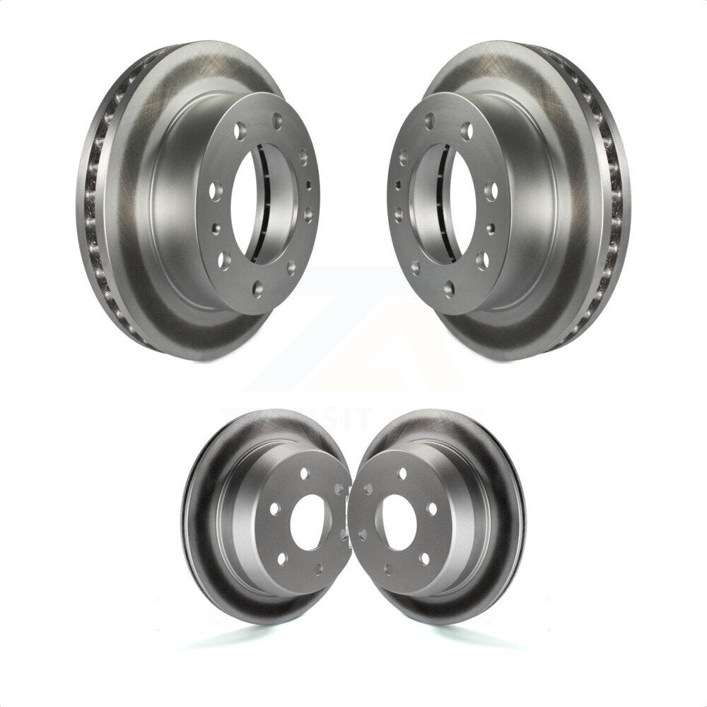 Front Rear Coated Disc Brake Rotors Kit For 2003-2003 Chevrolet Silverado 2500 HD Suburban GMC Sierra KG-100701