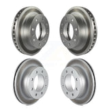 Front Rear Coated Disc Brake Rotors Kit For Chevrolet Silverado 2500 HD GMC Sierra Express 3500 Savana Classic Suburban Yukon XL Avalanche KG-100702