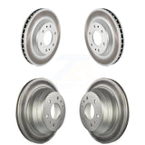 Front Rear Coated Disc Brake Rotors Kit For Chevrolet Trailblazer GMC Envoy Buick Rainier Oldsmobile Bravada Isuzu Ascender KG-100707