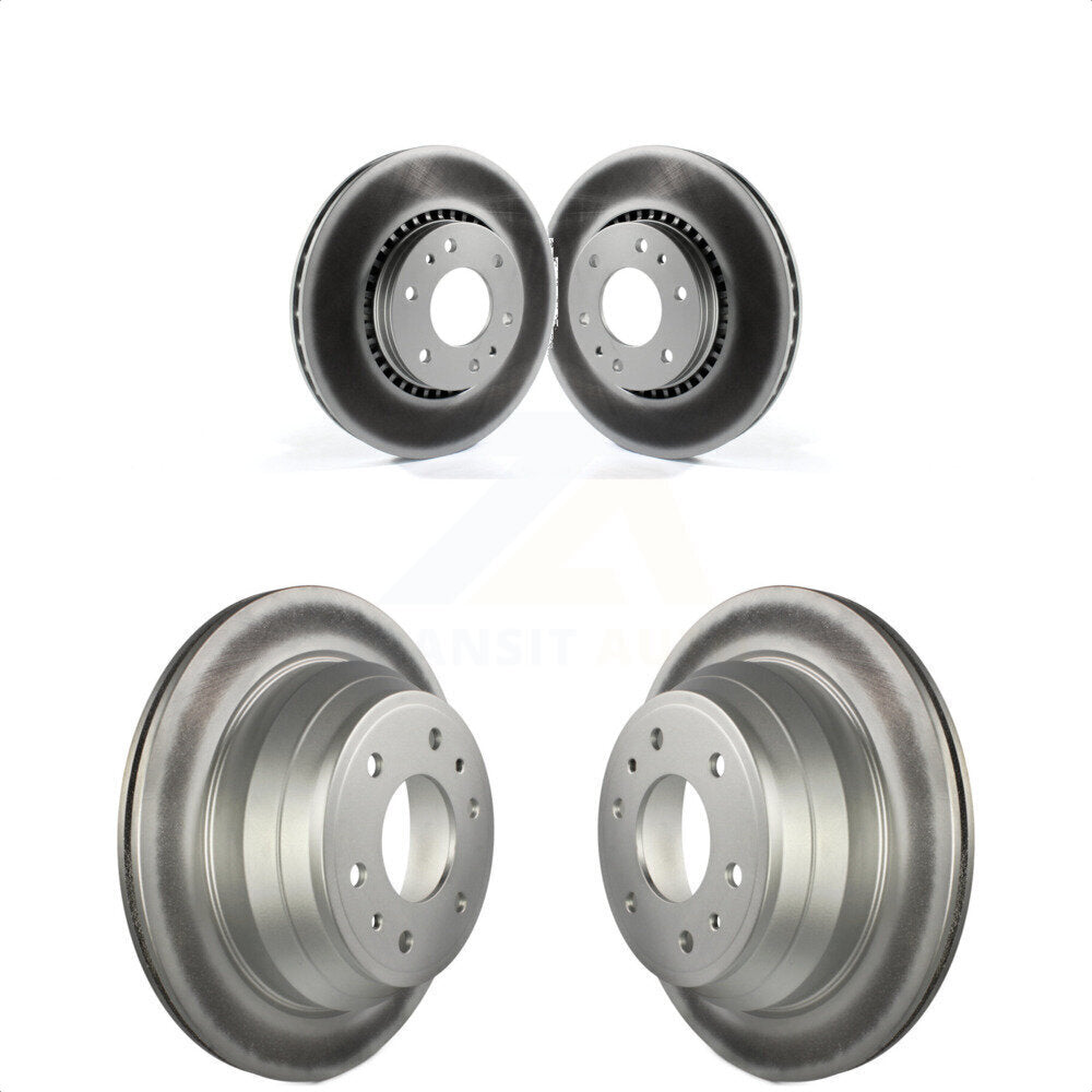 Front Rear Coated Disc Brake Rotors Kit For Chevrolet Trailblazer GMC EXT Envoy XL Buick Rainier XUV SSR Isuzu Ascender Saab 9-7x KG-100708
