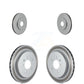 Front Rear Coated Disc Brake Rotors Kit For Cadillac CTS With Standard Suspension KG-100710
