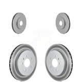 Front Rear Coated Disc Brake Rotors Kit For Cadillac CTS With Standard Suspension KG-100710