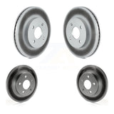 Front Rear Coated Disc Brake Rotors Kit For Pontiac G5 Pursuit With Drum Brakes KG-100711