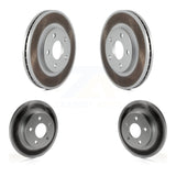 Front Rear Coated Disc Brake Rotors Kit For Chevrolet Malibu Pontiac G6 With 276mm Diameter Rotor KG-100714
