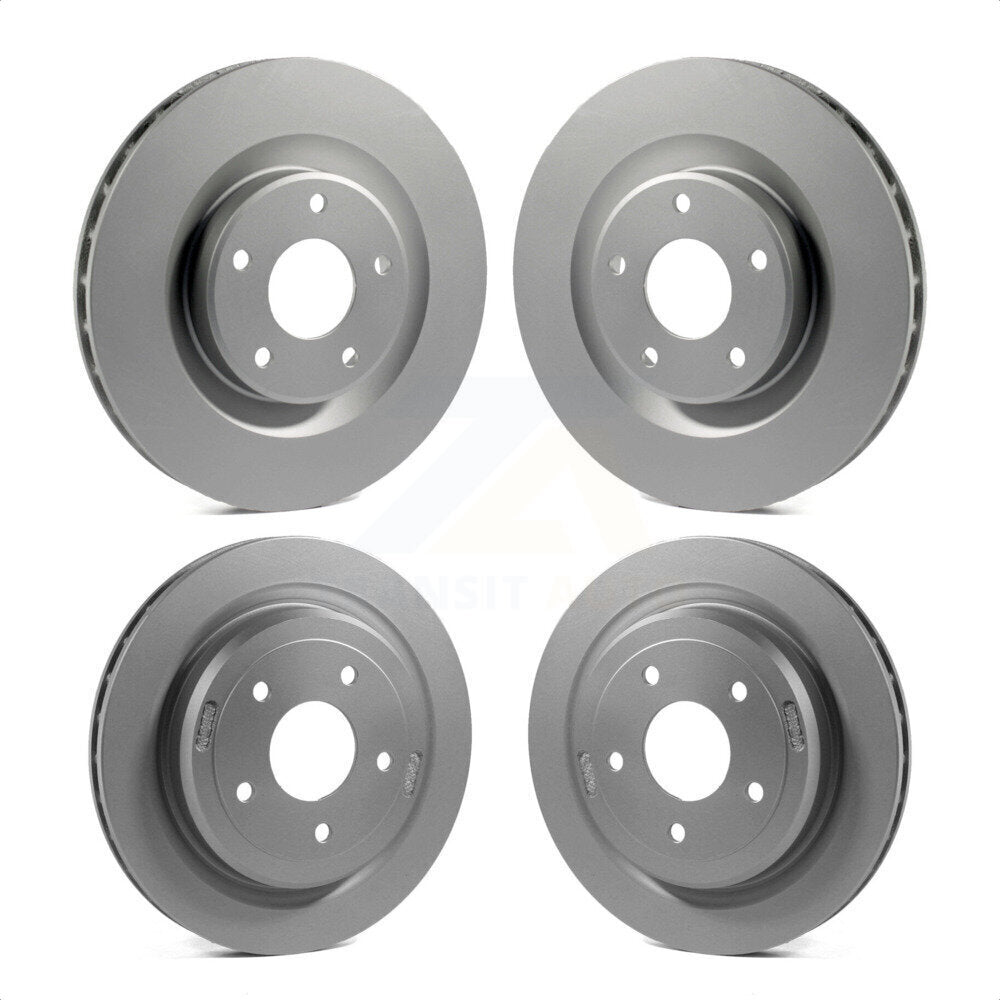 Front Rear Coated Disc Brake Rotors Kit For Chevrolet Corvette Cadillac XLR KG-100715