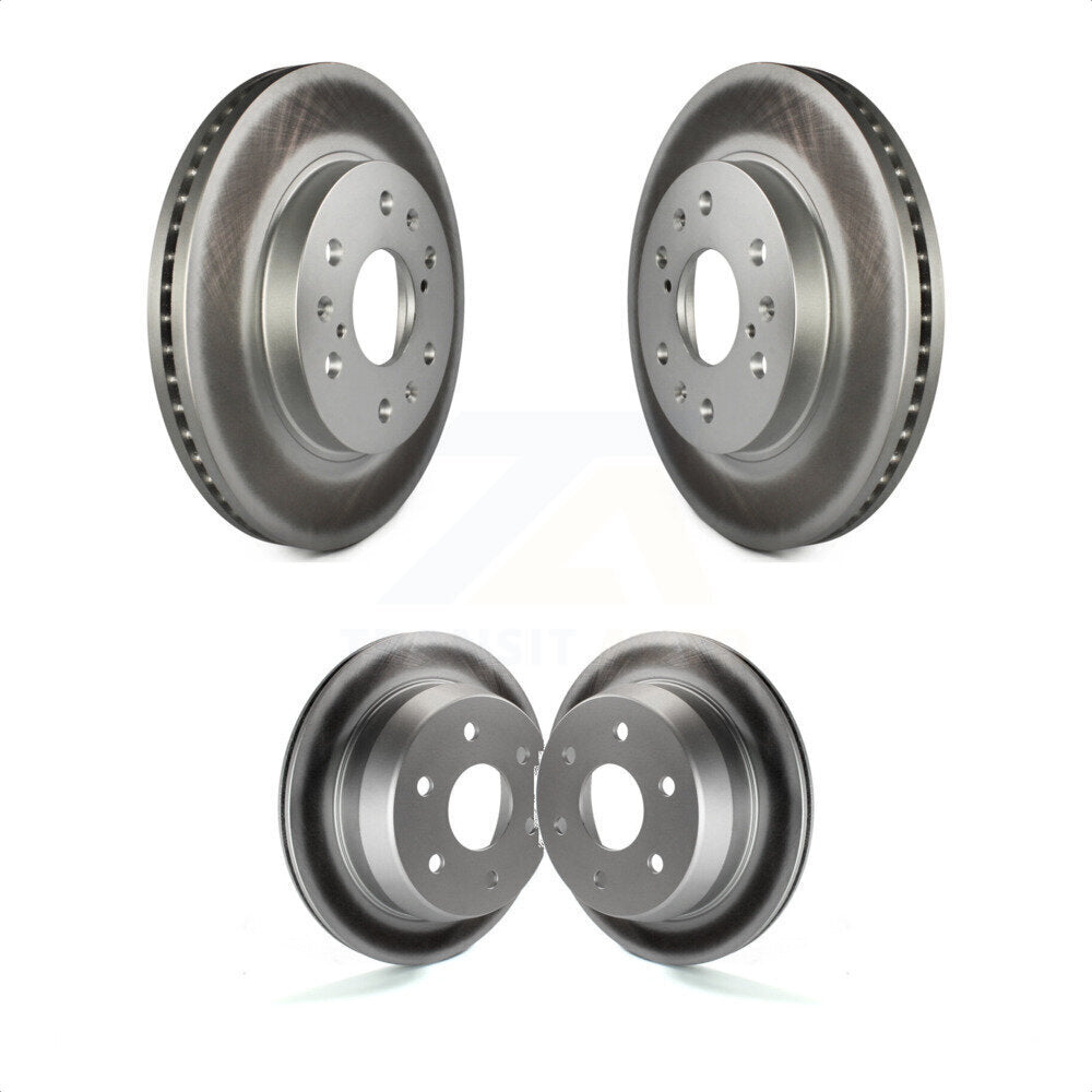 Front Rear Coated Disc Brake Rotors Kit For Chevrolet Silverado 1500 GMC Sierra Classic Drum rear brakes KG-100718