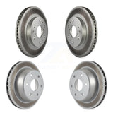 Front Rear Coated Disc Brake Rotors Kit For Chevrolet Silverado 1500 GMC Sierra Express Savana KG-100719