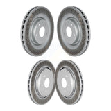 Front Rear Coated Disc Brake Rotors Kit For Chevrolet Corvette Cadillac XLR KG-100722