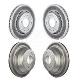 Front Rear Coated Disc Brake Rotors Kit For Chevrolet Trailblazer GMC Envoy Buick Rainier Isuzu Ascender KG-100724