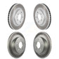 Front Rear Coated Disc Brake Rotors Kit For Buick Lucerne KG-100731
