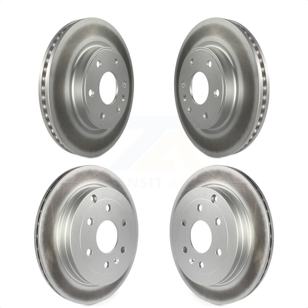 Front Rear Coated Disc Brake Rotors Kit For Chevrolet Traverse GMC Acadia Buick Enclave Saturn Outlook Limited KG-100735