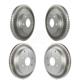 Front Rear Coated Disc Brake Rotors Kit For Chevrolet Traverse GMC Acadia Buick Enclave Saturn Outlook Limited KG-100735