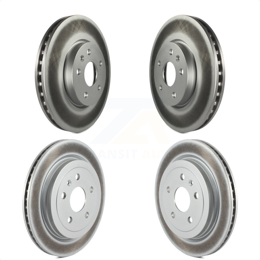 Front Rear Coated Disc Brake Rotors Kit For 2010-2015 Chevrolet Camaro LT LS KG-100739