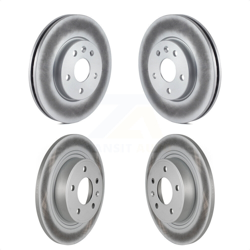 Front Rear Coated Disc Brake Rotors Kit For 2013 Chevrolet Cruze With 292mm Diameter Rotor KG-100744