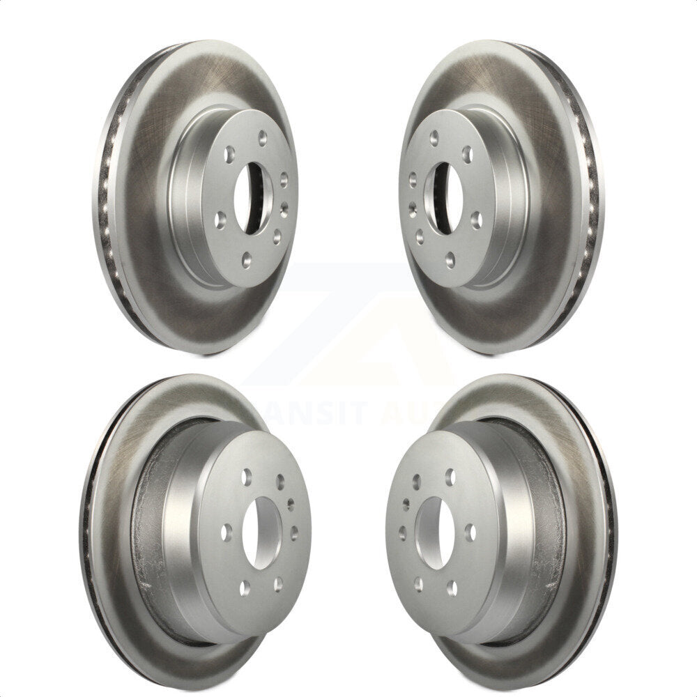 Front Rear Coated Disc Brake Rotors Kit For 2015-2020 Chevrolet Colorado GMC Canyon KG-100755
