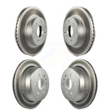 Front Rear Coated Disc Brake Rotors Kit For 2015-2020 Chevrolet Colorado GMC Canyon KG-100755
