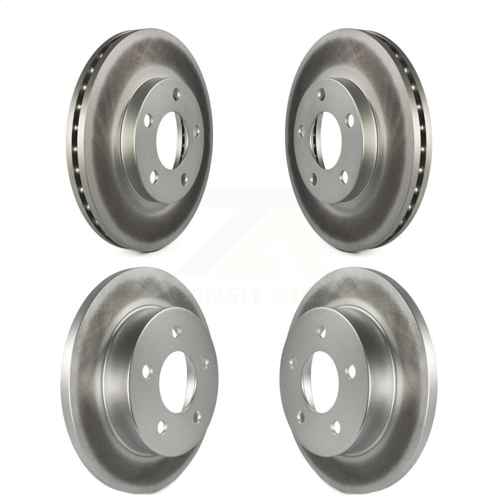 Front Rear Coated Disc Brake Rotors Kit For Ford Mustang KG-100757