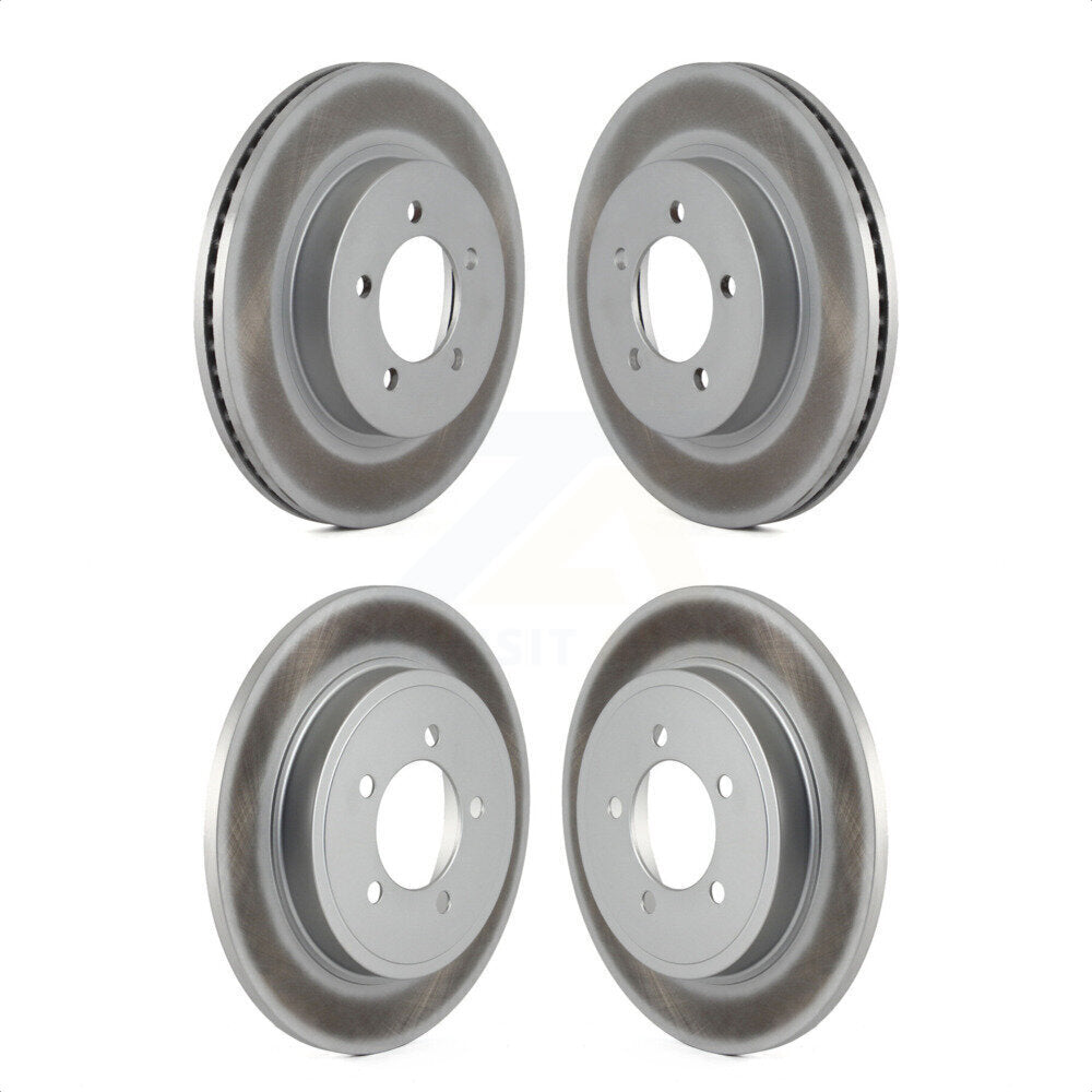 Front Rear Coated Disc Brake Rotors Kit For Ford Explorer Mercury Mountaineer KG-100763