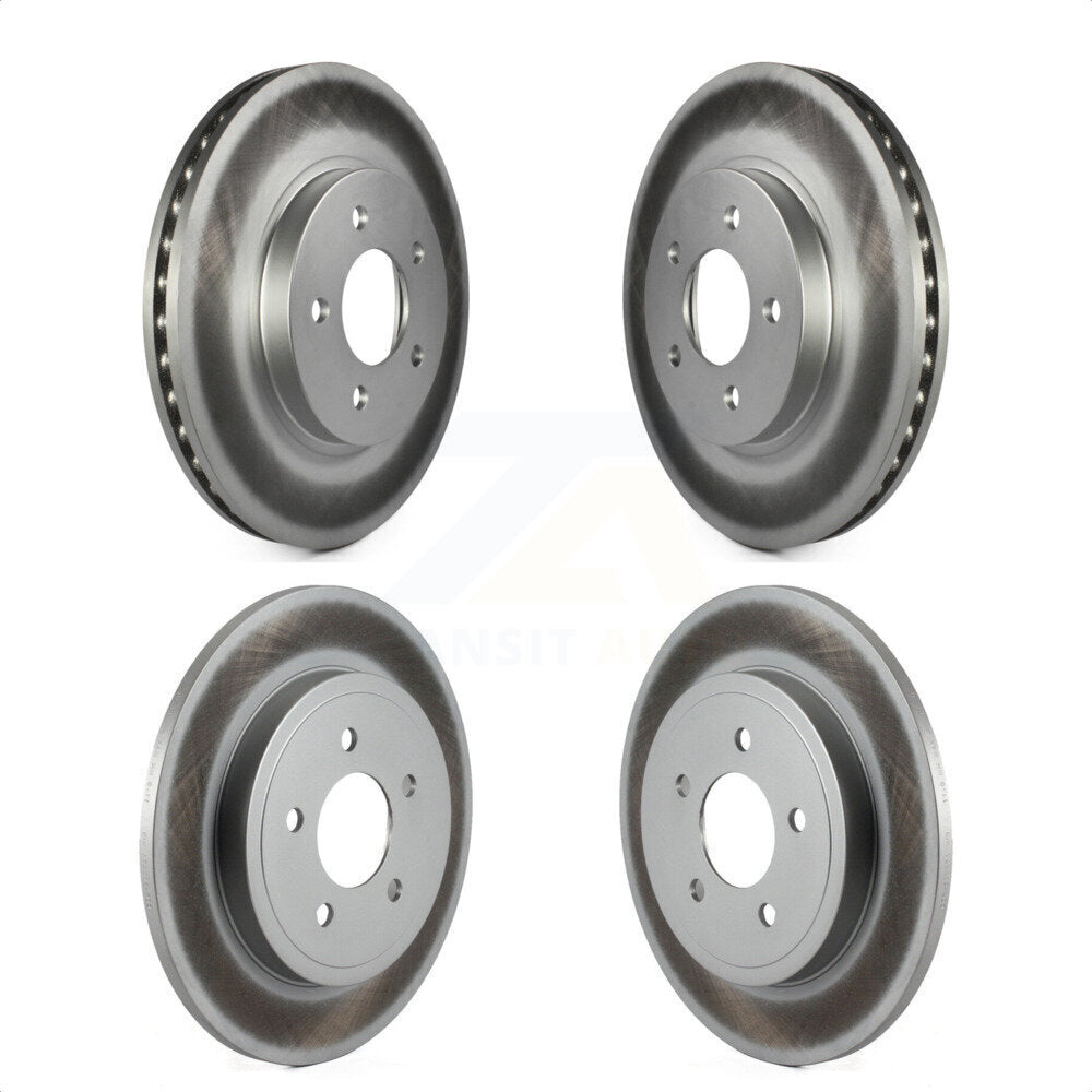 Front Rear Coated Disc Brake Rotors Kit For Ford Escape Mercury Mariner Mazda Tribute KG-100775