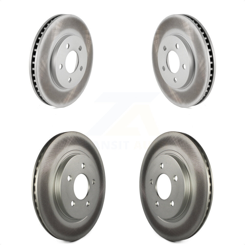 Front Rear Coated Disc Brake Rotors Kit For 2005-2010 Ford Mustang Base KG-100780