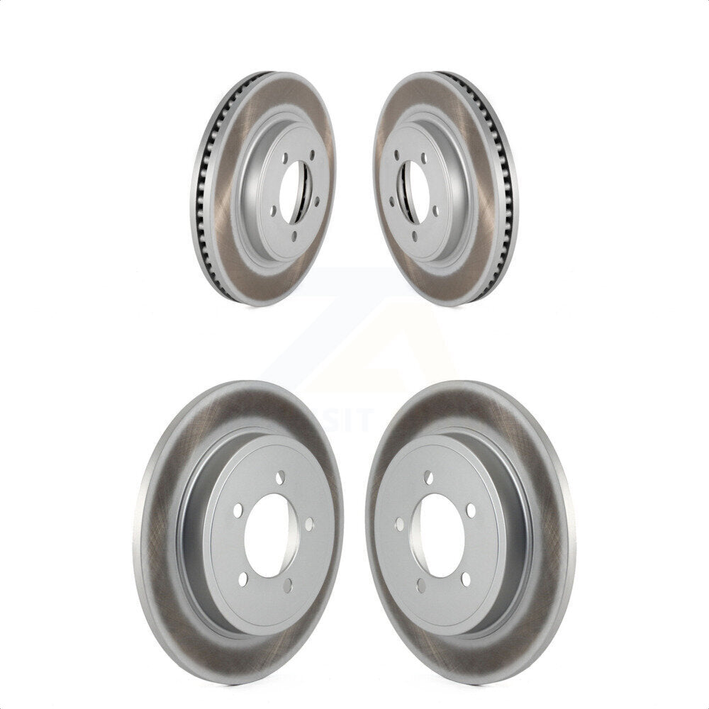 Front Rear Coated Disc Brake Rotors Kit For Ford Explorer Sport Trac Mercury Mountaineer KG-100784