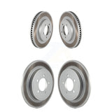 Front Rear Coated Disc Brake Rotors Kit For Ford Explorer Sport Trac Mercury Mountaineer KG-100784