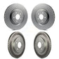 Front Rear Coated Disc Brake Rotors Kit For Ford Mustang KG-100785