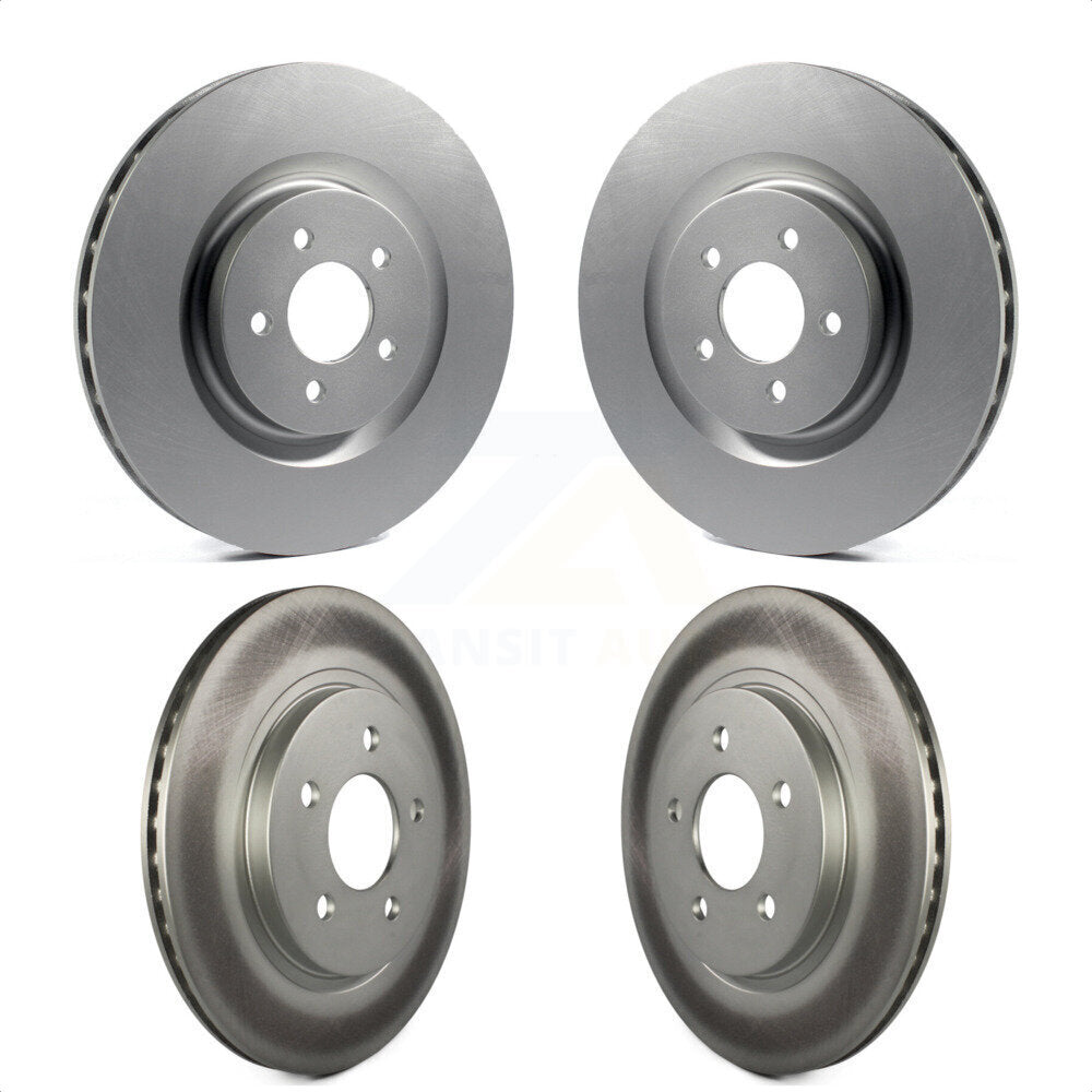 Front Rear Coated Disc Brake Rotors Kit For Ford Mustang KG-100785