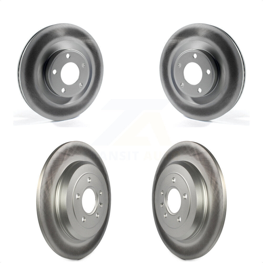 Front Rear Coated Disc Brake Rotors Kit For Ford Edge Lincoln MKX KG-100791