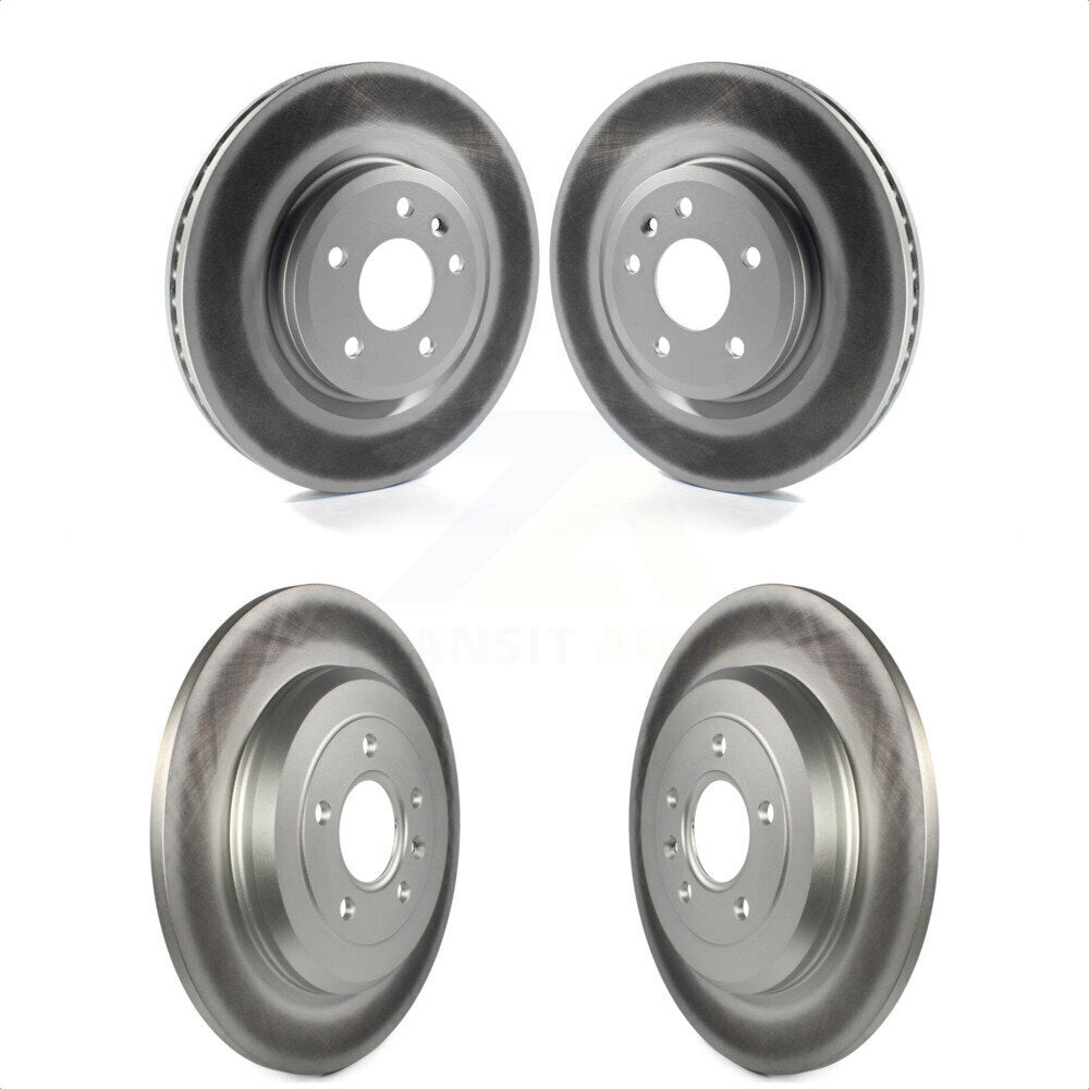 Front Rear Coated Disc Brake Rotors Kit For Ford Explorer Taurus Flex Lincoln MKS MKT KG-100795