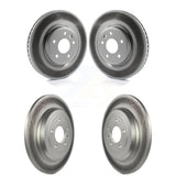 Front Rear Coated Disc Brake Rotors Kit For Ford Explorer Taurus Flex Lincoln MKS MKT KG-100795