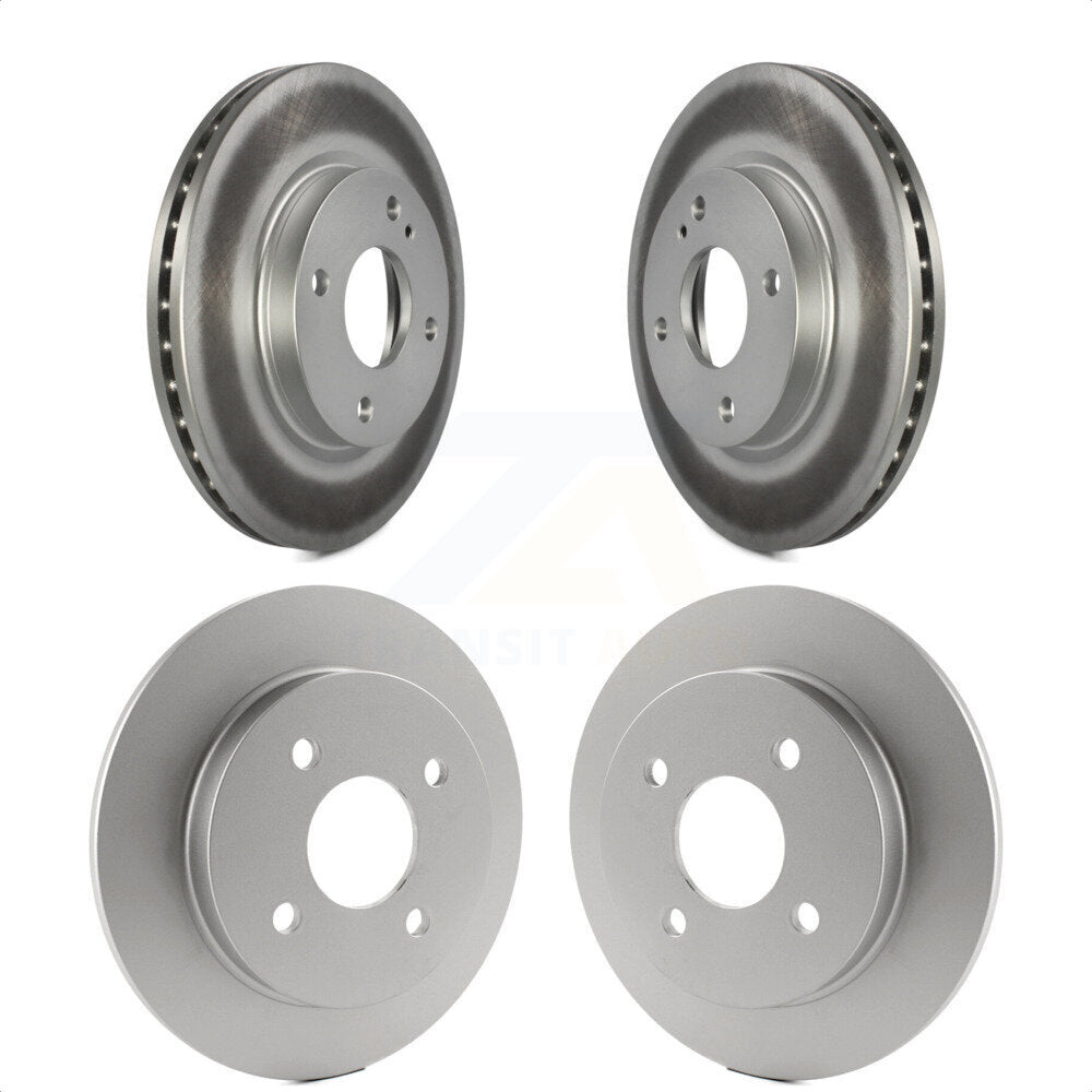 Front Rear Coated Disc Brake Rotors Kit For Ford Fiesta KG-100800