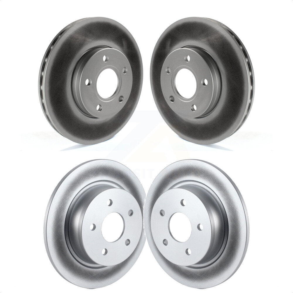 Front Rear Coated Disc Brake Rotors Kit For Ford C-Max KG-100802