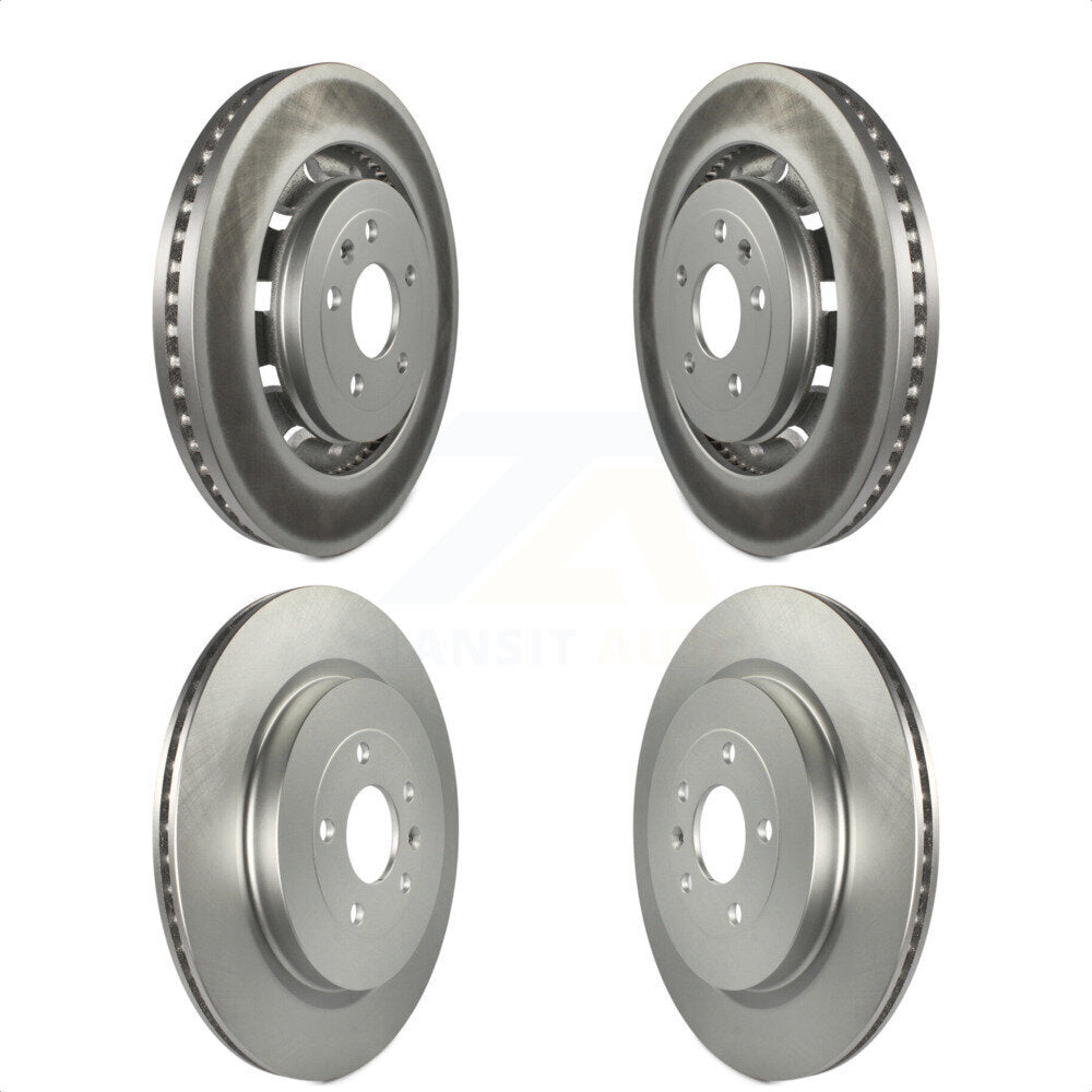 Front Rear Coated Disc Brake Rotors Kit For Ford Explorer Taurus Flex Police Interceptor Utility Sedan Lincoln MKS MKT Special Service KG-100804
