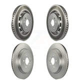 Front Rear Coated Disc Brake Rotors Kit For Ford Explorer Taurus Flex Police Interceptor Utility Sedan Lincoln MKS MKT Special Service KG-100804