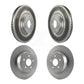 Front Rear Coated Disc Brake Rotors Kit For Ford Fusion Lincoln MKZ KG-100806
