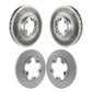 Front Rear Coated Disc Brake Rotors Kit For 2015-2020 Ford Transit-250 Transit-350 Transit-150 With 5 Lug Wheels KG-100810