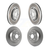 Front Rear Coated Disc Brake Rotors Kit For Lincoln MKC KG-100815