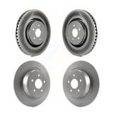 Front Rear Coated Disc Brake Rotors Kit For 2017-2017 Lincoln MKX Continental With 14mm Wheel Lugs KG-100816