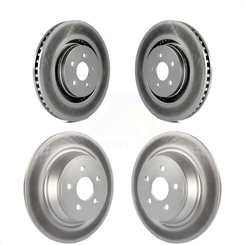 Front Rear Coated Disc Brake Rotors Kit For Ford Edge Fusion Lincoln MKZ MKX Nautilus Continental KG-100817