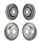 Front Rear Coated Disc Brake Rotors Kit For Ford Edge Fusion Lincoln MKZ MKX Nautilus Continental KG-100817