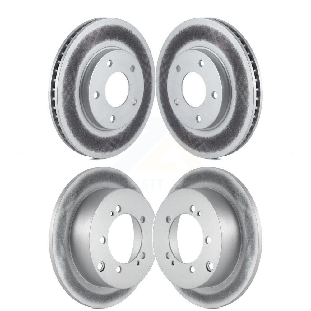 Front Rear Coated Disc Brake Rotors Kit For Mitsubishi Chrysler Sebring Dodge Stratus Eclipse Galant Lancer KG-100821